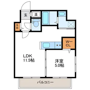 スペチアーレ札幌【9階】の間取り