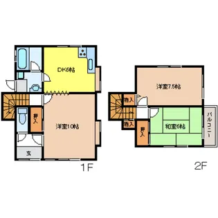 広島県東広島市西条町吉行【一戸建】の間取り
