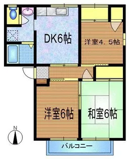 コーポ美里 A【2階】の間取り
