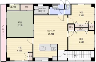 神奈川県横浜市港北区日吉7【一戸建】の間取り