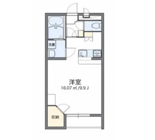 レオパレス芳田II【1階】の間取り