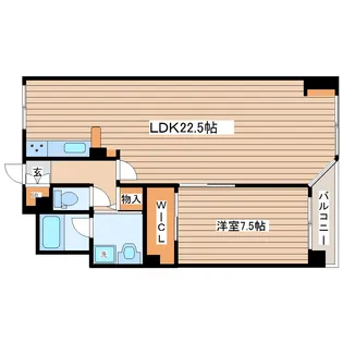 1LDKの間取り画像