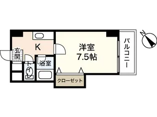 サンコーポ横川【4階】の間取り