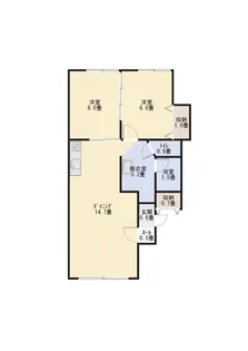 ヒノキ豊栄マンションA【2階】の間取り