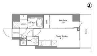 IPSE代々木上原【2階】の間取り