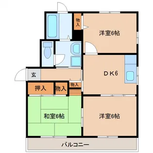 シャトル木花台【1階】の間取り