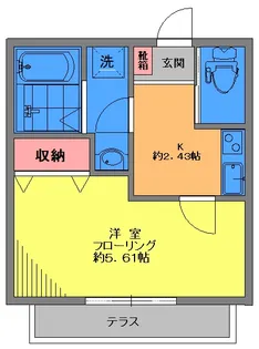 マピエス馬込【1階】の間取り