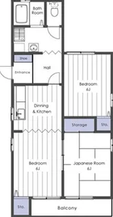 埼玉県東松山市松本町1【アパート】の間取り