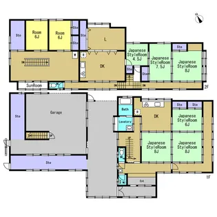 秋田県湯沢市駒形町字東福寺沖【一戸建】の間取り