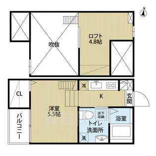 LA TACHE2【2階】の間取り