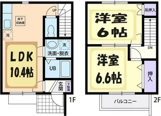 埼玉県加須市串作【アパート】の間取り
