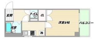 大阪府大阪市東淀川区西淡路5【マンション】の間取り