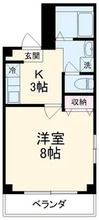 オリーブハウス【1階】の間取り