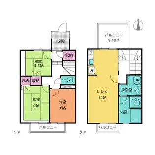 ラ・メティエC【1階】の間取り
