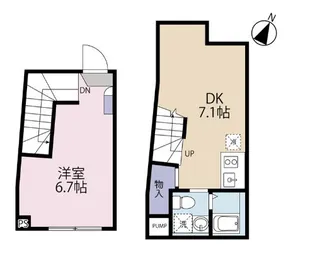 HJ PLACE NISHIHARA【1階】の間取り