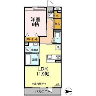 SPIRAL TOWN【3階】の間取り