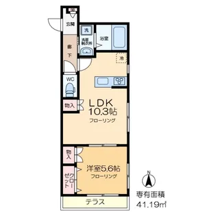 The Suite Shinkoiwa【1階】の間取り