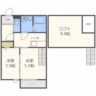 アドバンス野芥駅前【1階】の間取り