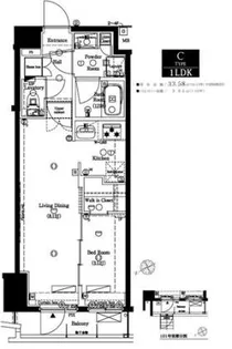 AXAS代々木八幡アジールコート【4階】の間取り