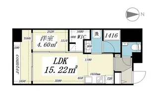 パークルール大手町【8階】の間取り