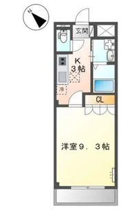 広島県福山市東川口町3【アパート】の間取り