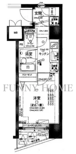 パレステュディオ渋谷WEST【2階】の間取り