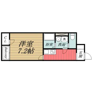 千葉県千葉市稲毛区天台2【アパート】の間取り