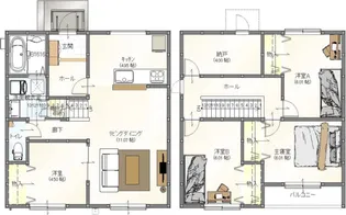 広島県広島市南区旭2【一戸建】の間取り