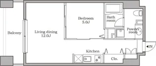 東京都港区芝大門1【マンション】の間取り
