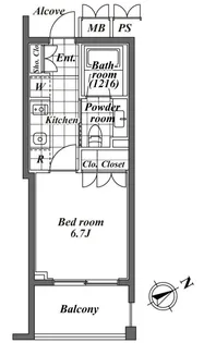 東京都渋谷区恵比寿南2【マンション】の間取り