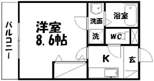 クレフラスト文芸大【2階】の間取り