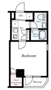 東京都江東区毛利2【マンション】の間取り