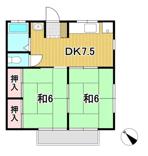 メープルハウス【2階】の間取り