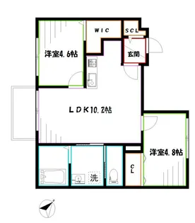 東京都武蔵野市吉祥寺本町4【アパート】の間取り