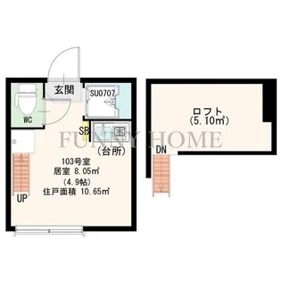 リヴィエール明大前【1階】の間取り