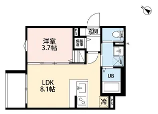 ASSO 東所沢【2階】の間取り