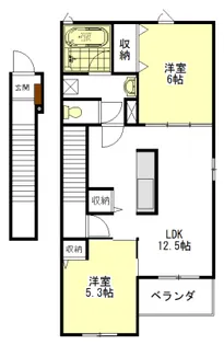 エトワール藤方I・II【2階】の間取り