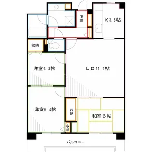 コーボック新小金井【5階】の間取り