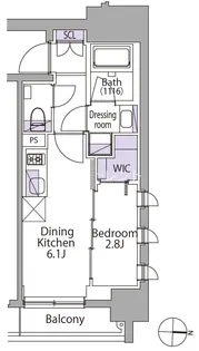 イプセ目黒駒場【3階】の間取り