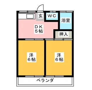 グリーンヒル大貫【2階】の間取り