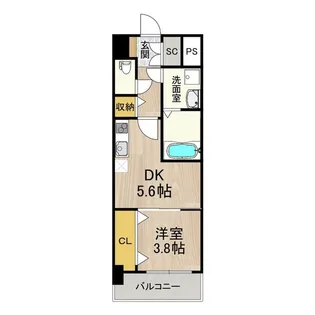 スプランディッド新大阪EAST【4階】の間取り