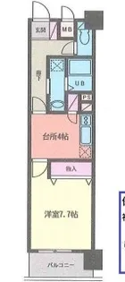 東京都台東区竜泉2【マンション】の間取り