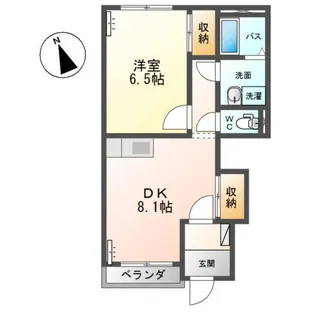 ブレス・コート【1階】の間取り
