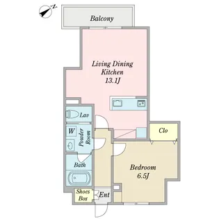 Ciel・Bright【8階】の間取り