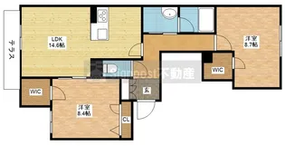 シャーメゾン フェアリーステージ【1階】の間取り