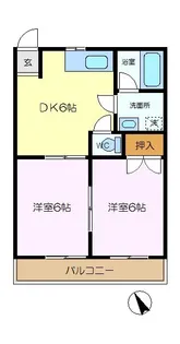 クリエール鈴木【2階】の間取り