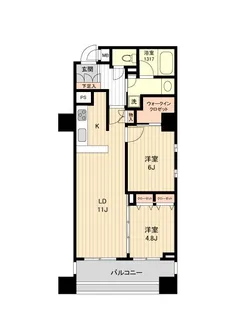 東京都中央区築地7【マンション】の間取り