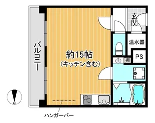 百万遍ハイツ【4階】の間取り