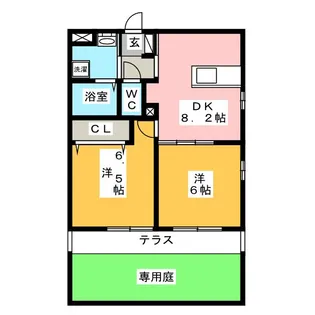 アプリーコ大池【1階】の間取り