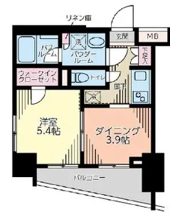 日神デュオステージ浅草国際通り【2階】の間取り